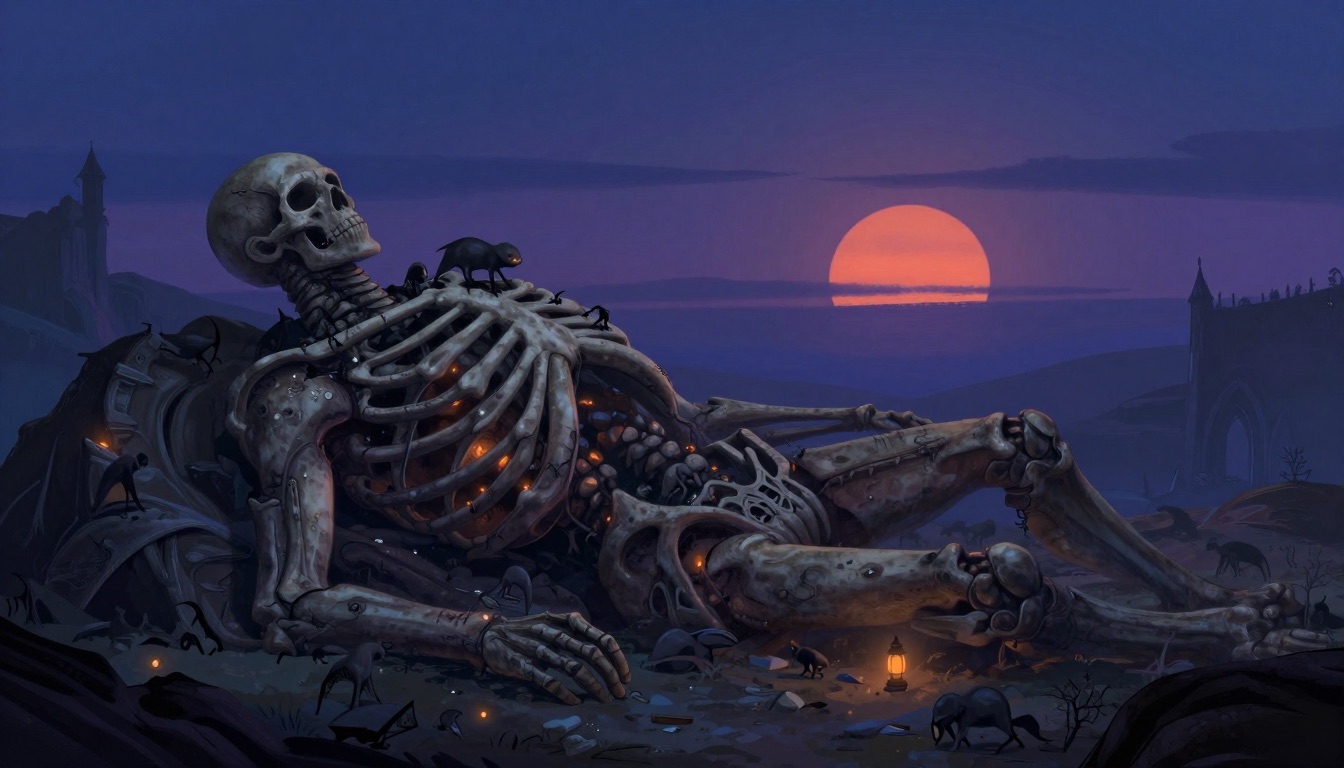 The fallen titan