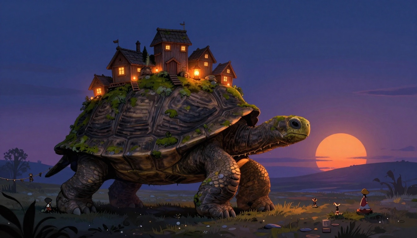 Mossback carries Lantern Town through the long dusk
